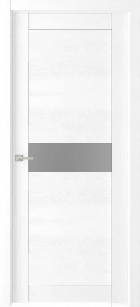 Фото Межкомнатная дверь Легенда Велюкс 2 Ясень сноу Ясень сноу Стекло Сатинато графит